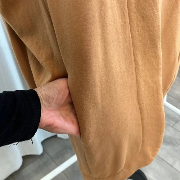 LNBF Bamboo Oversized Tan Open Vest Cardigan, Size XS - Picture 3 of 10